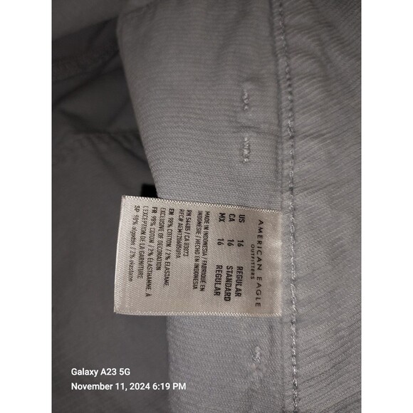 American Eagle Blue Corduroy Mini Skirt 16 - Picture 5 of 6